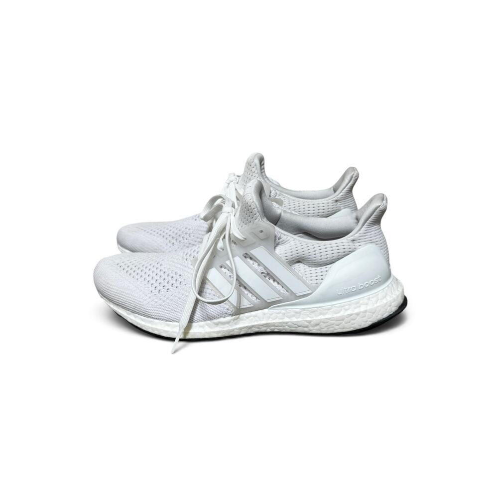 Adidas Women’s Size 11 Ultraboost 1.0 DNA Running Shoes White Knit - Picture 3 of 9